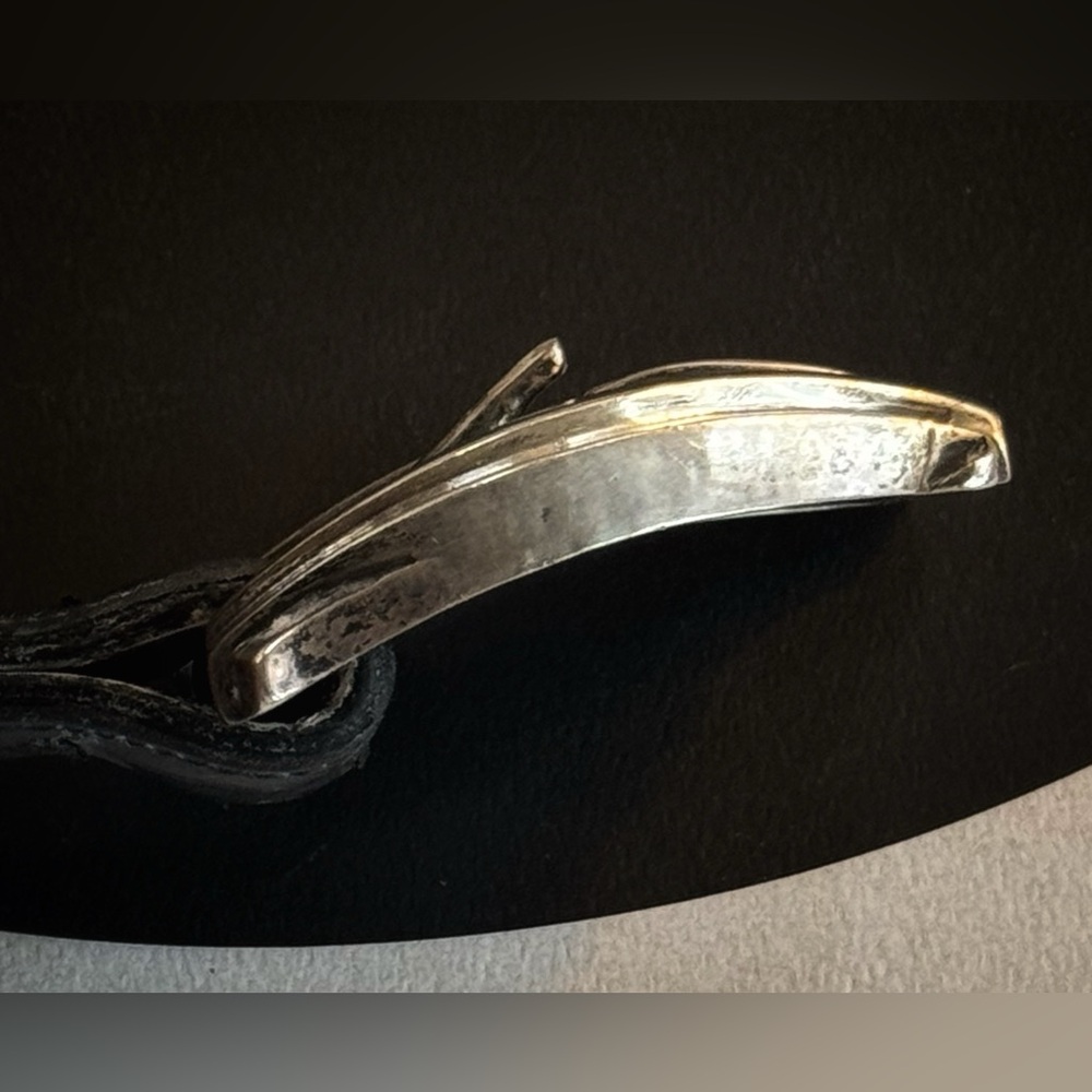 Vintage Man’s Large Sterling Silver Kieselstein Cord Belt Buckle - Picture 6 of 6